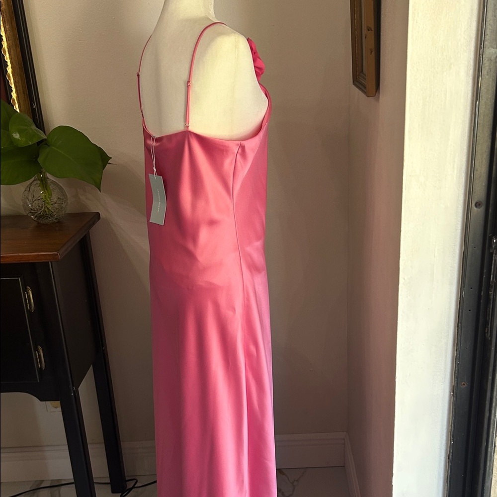 ANTONIO MELANI Pink Maxi Dress with Floral Detail - Picture 4 of 11
